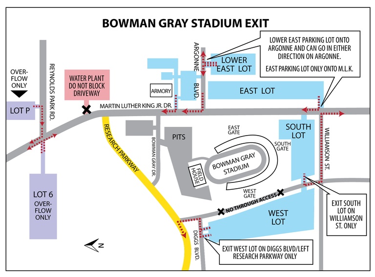Directions Bowman Gray Stadium Racing